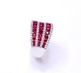 Triple Row Ruby and Diamond Ring C317ZR1148209157