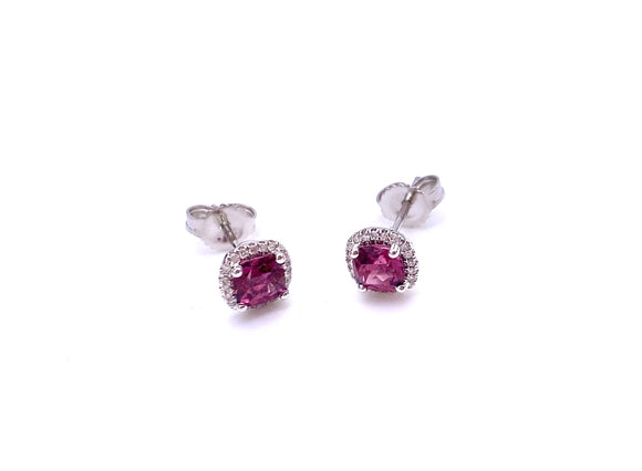 Cushion Shaped Rhodolite Garnet Earrings by Coast F038ECK1011RGAR