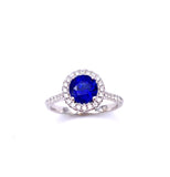 Stunning Blue Sapphire and Diamond Ring C038LC10096-S