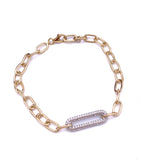 Contemporary Two Tone Diamond Bracelet A087TB2637TT