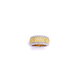 Yellow and White Diamond Band Ring A093NR894-62