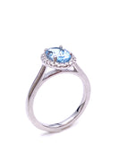 Oval Aquamarine Ring C038LC30028AQ