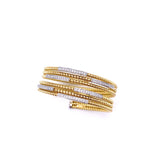 Diamond Coil Design Bracelet in 18K Gold A887BT791