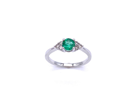 Emerald Ring With Diamond Accents C245HDR1170EWB