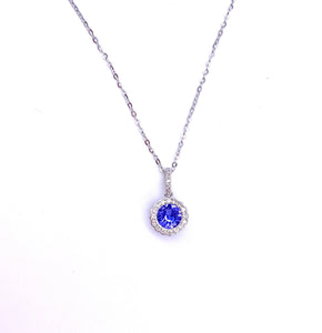 Tanzanite and Diamond Necklace F401N02869TZW