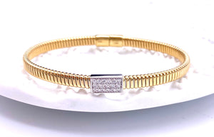 Simon G Yellow Gold Diamond Bangle A846LB2383Y