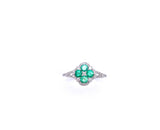 Emerald and Diamond Ring C401R02122EMW