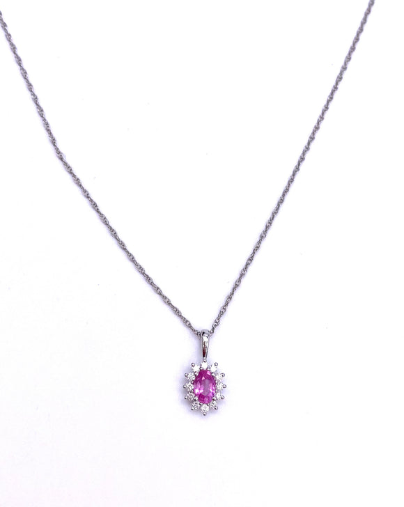 Pink Sapphire Necklace F093UP1974-9