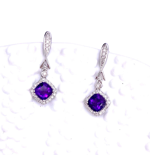 Amethyst Earrings F223DE1271WAM