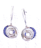 Jorge Revilla Sterling Silver Sapphire Earrings