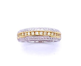 Yellow and White Diamond Band A093UR1321W