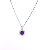 Amethyst Necklace F314STP160CK-A