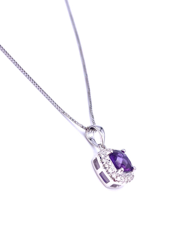 Amethyst Necklace F314STP160CK-A