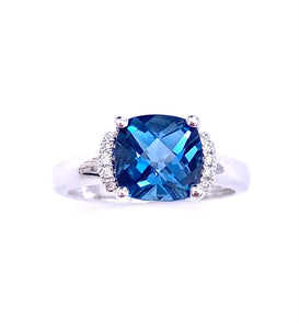 London Blue Topaz Ring C314STR180CKLT