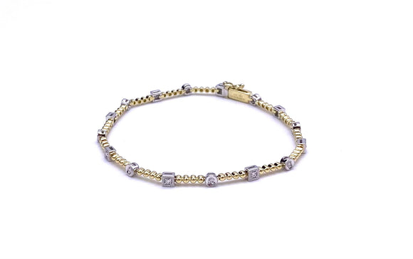 Two Tone Diamond Bracelet A223B14158T