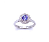 Round Tanzanite and Diamond Ring C330B345115