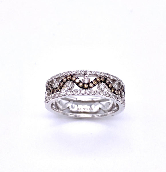 Chocolate and White Diamond Ring A093TR864WBA