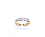 Yellow Gold Princess Cut Diamond Band A807WP175350/7