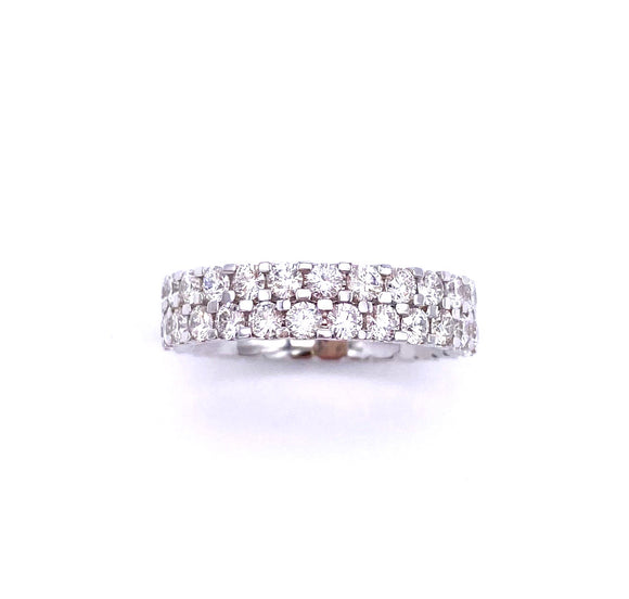 Double Row Diamond Eternity Band A401WB01037