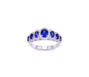 Blue Sapphire and Diamond Ring A317ZR1785213910