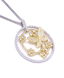 Simon G Two Tone Butterfly Garden Necklace A846LP4565