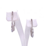 Swirled Diamond Hoop Earrings A085EG12084W45JJ