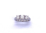 Round Brilliant Three Stone Diamond Ring A025TRS150BW