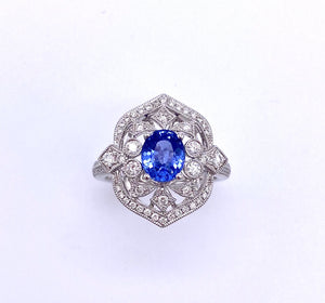 Ornate Sapphire and Diamond Ring C093UR1461WSP-2