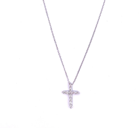 PeJay Creations Petite Diamond Cross A070P191/.25