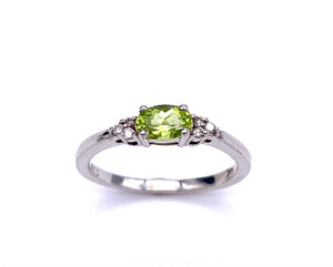 East West Set Peridot Ring C05034-2014W