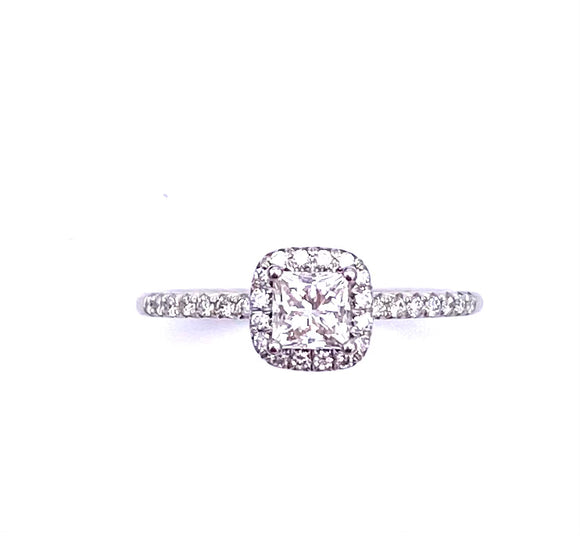 Sylvie Princess Cut Engagement Ring