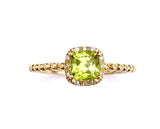 Peridot Ring in Yellow Gold C348DC-R1101644