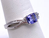 Cushion Cut Tanzanite Ring With Diamond Accents C05034-1939W