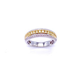 Yellow and White Diamond Band A093UR1321W